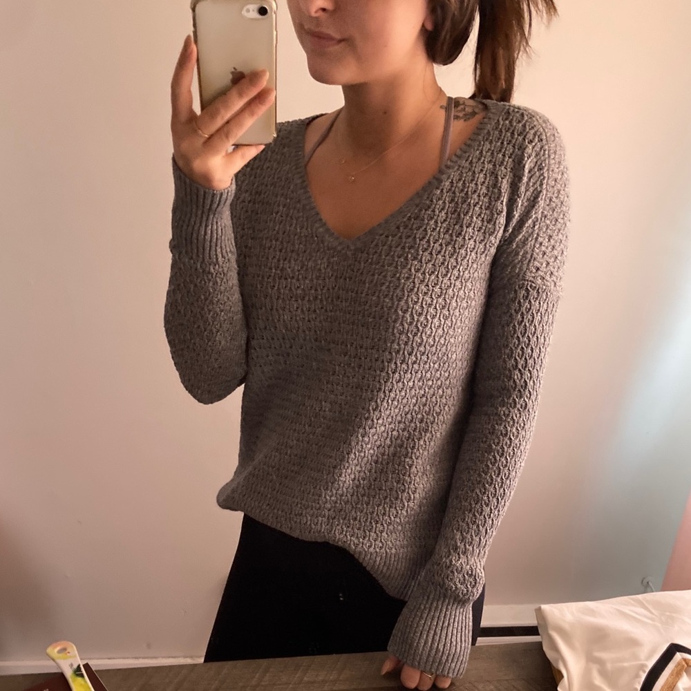 Gray sweater